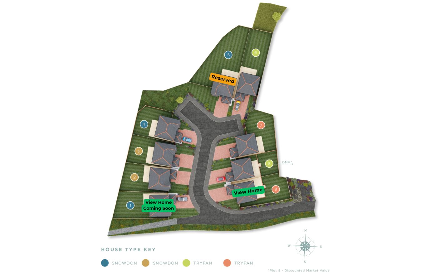 hafan y glyn site map