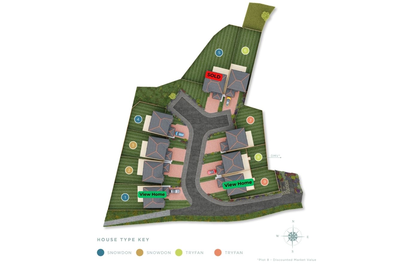 Hafan y glyn site map